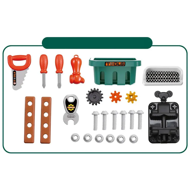 3-In-1 Portable Children'S Toy Tool Bench Travel Suitcase