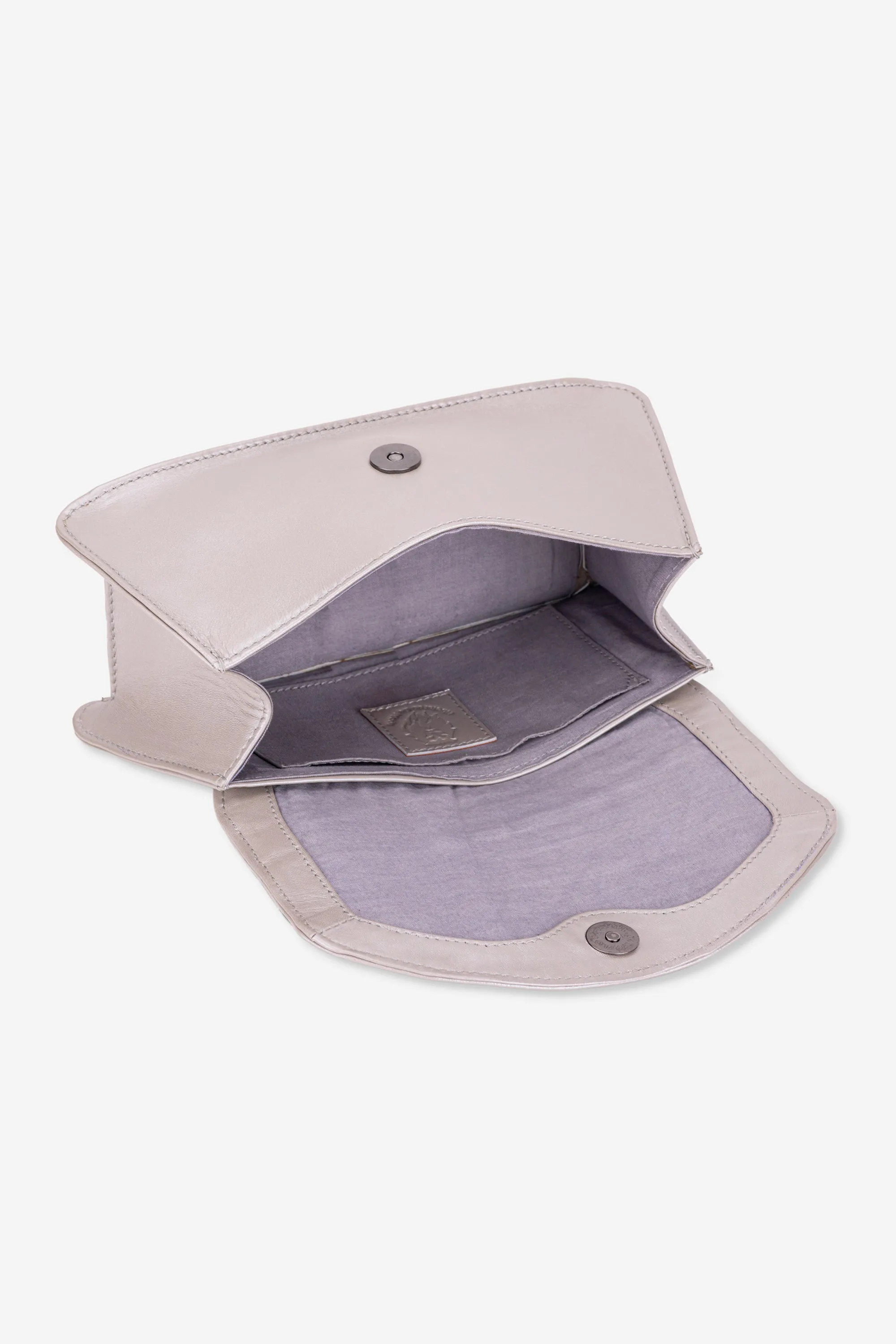 Abelardo Tiramisu Silver Handbag
