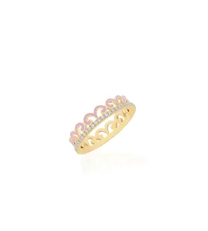 Alma Blush Scroll Ring