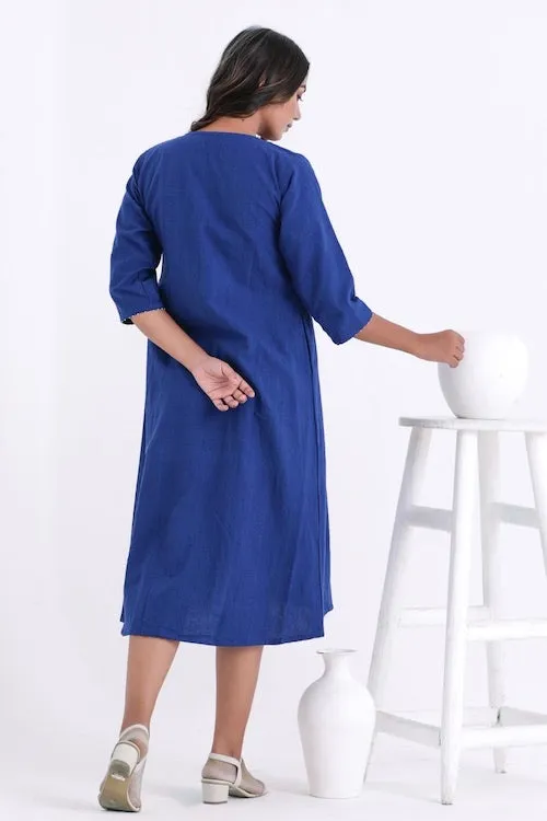 Bebaak Shama Flowy Pure Cotton Hand Embroidered Dress