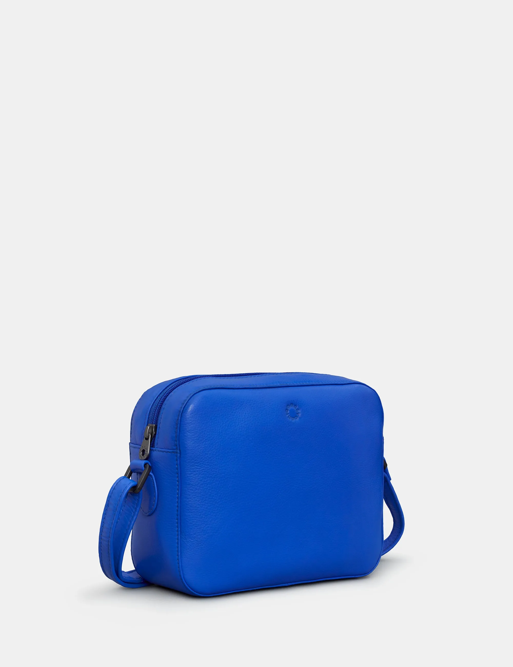 Belmont Blue Leather Camera Bag