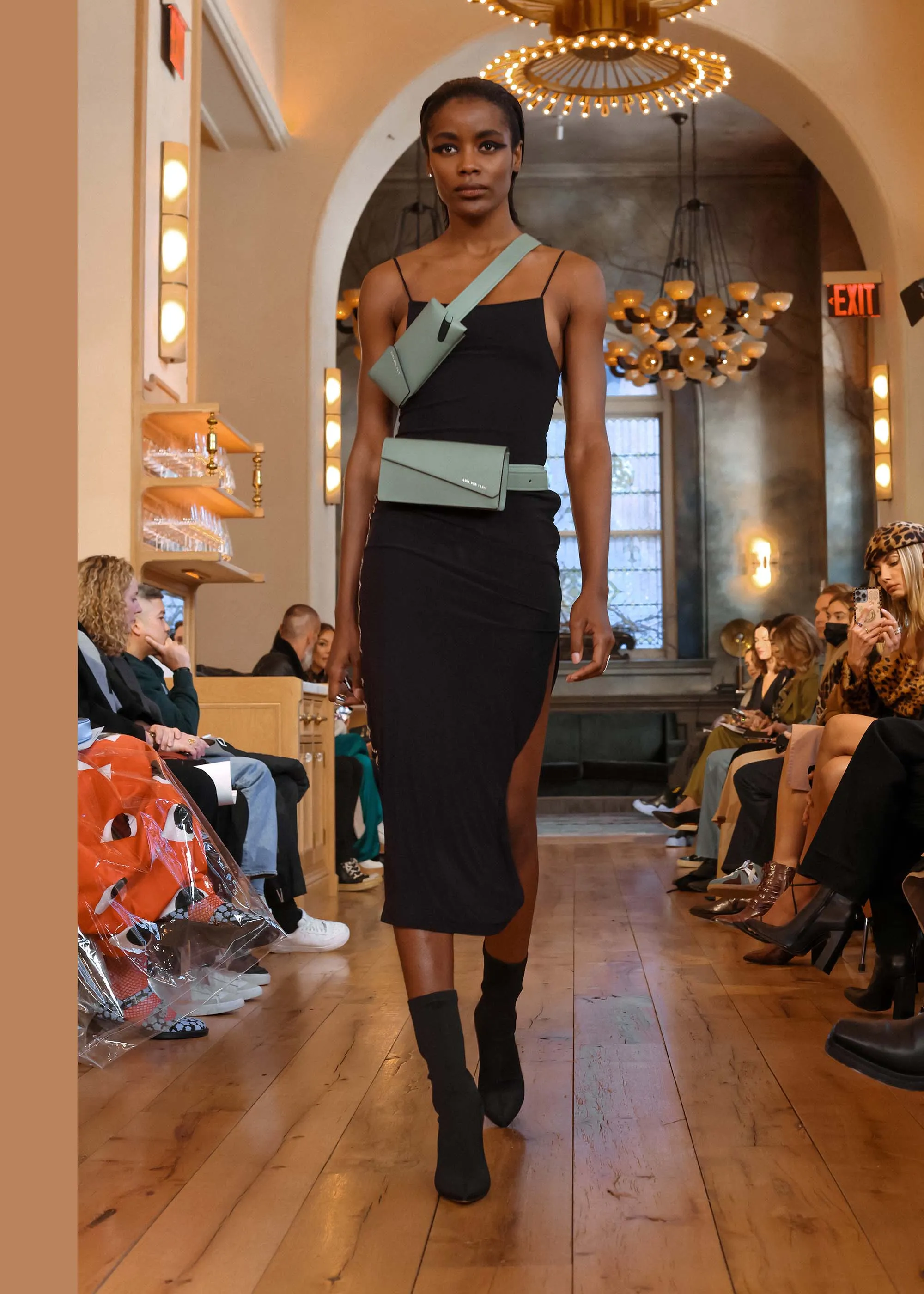 Belted Phone Bag in Pistachio