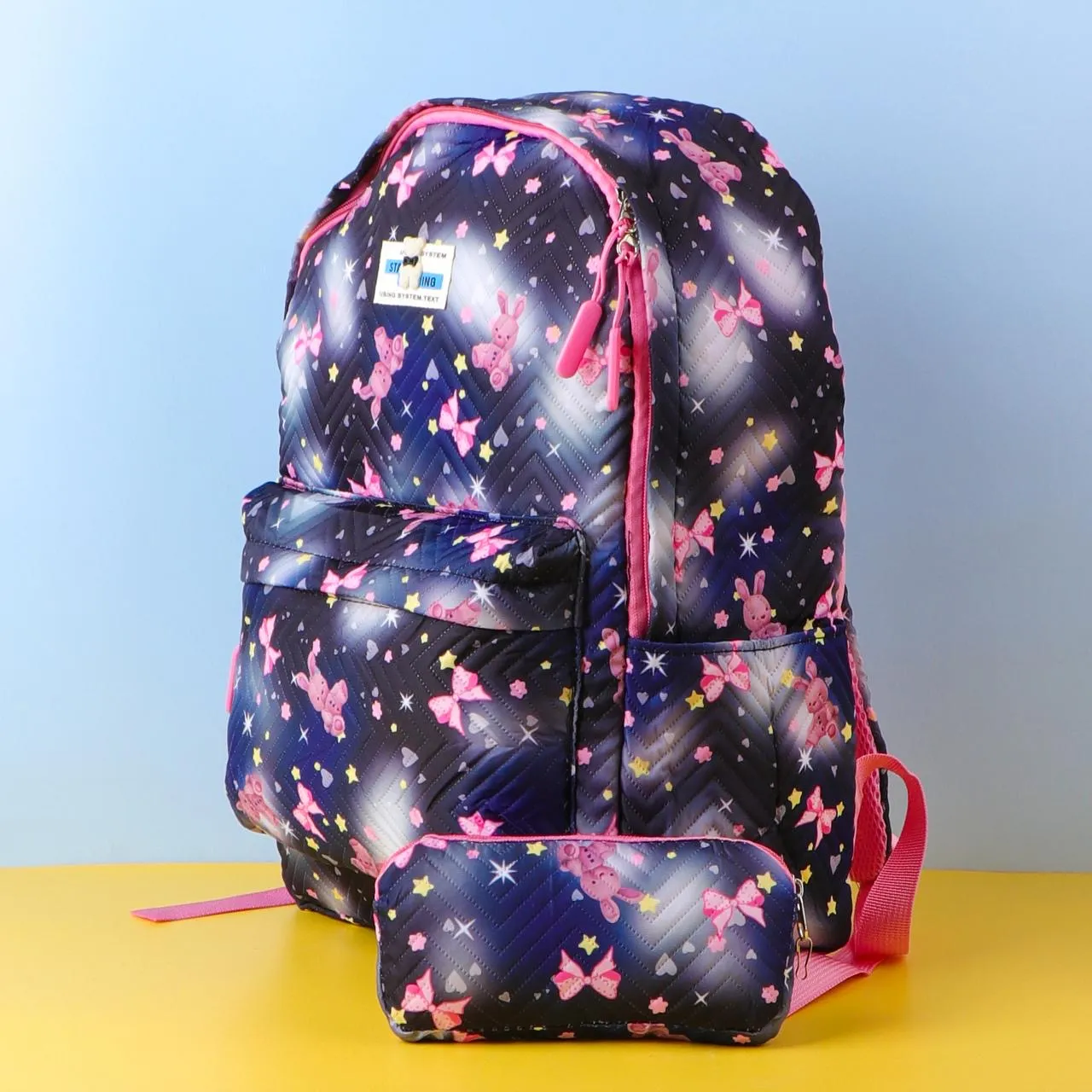 Black Teddy Bunny Backpack