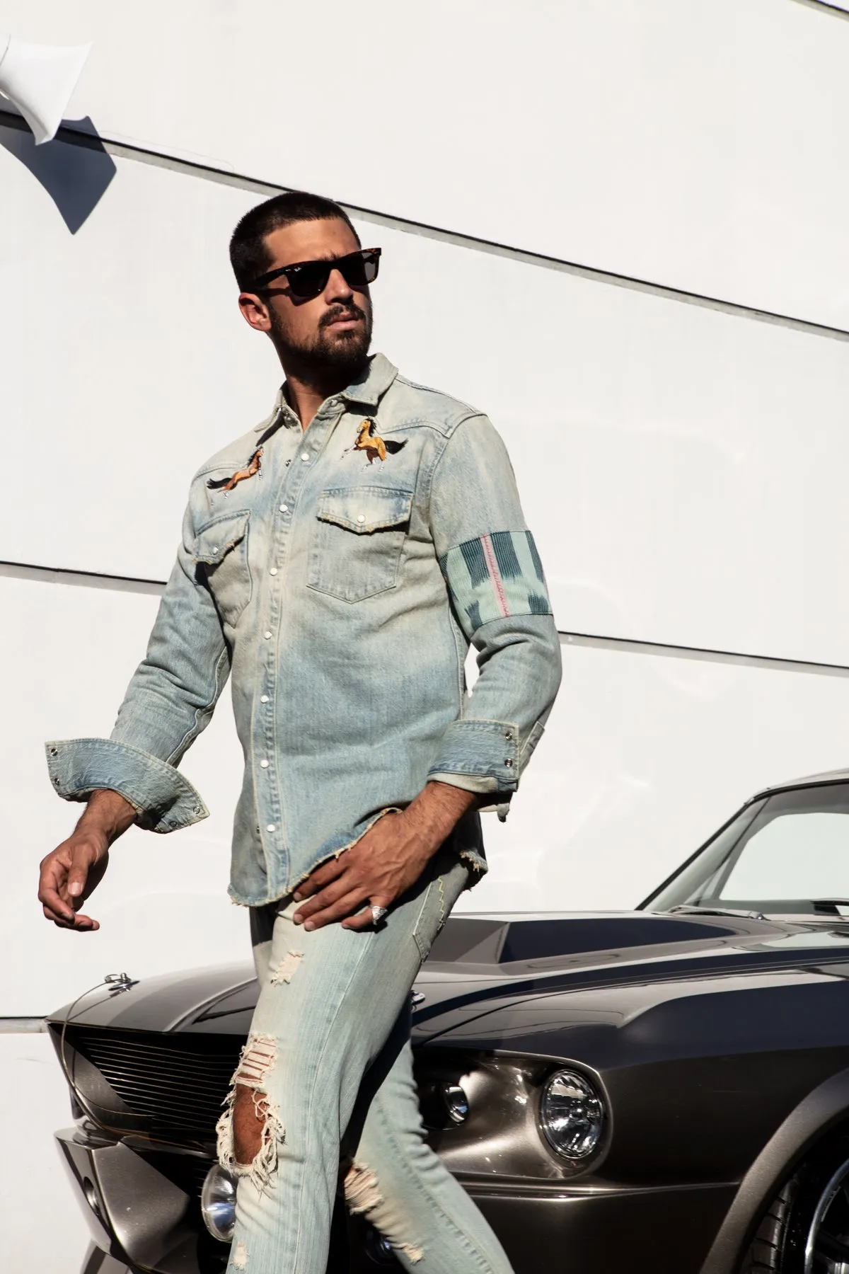 BLANCO RIVER WESTERN DENIM SHIRT