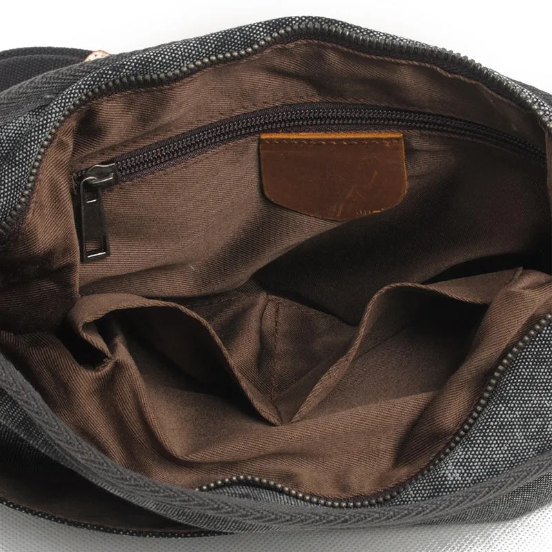 Bohemian Canvas Messenger Bag Crossbody Bag Patchwork Sling Bag