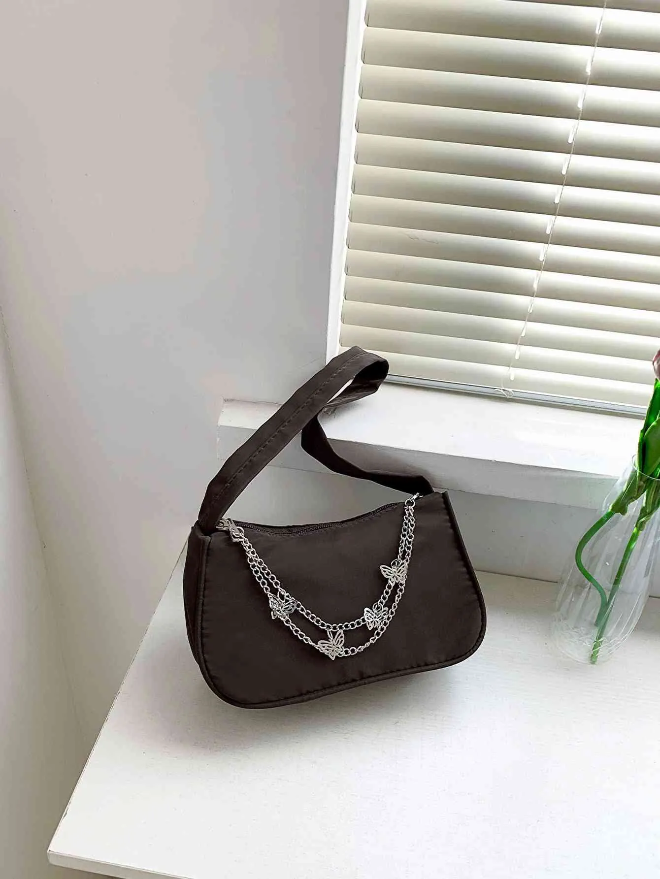 Butterfly Charm Polyester Hand Bag