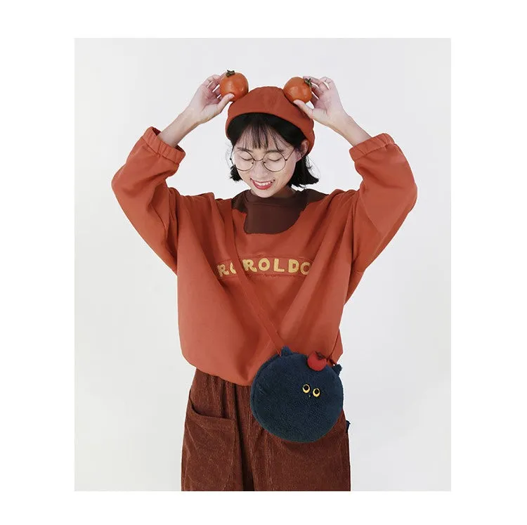 Casual Cute Owl Plush Cross Body Bag