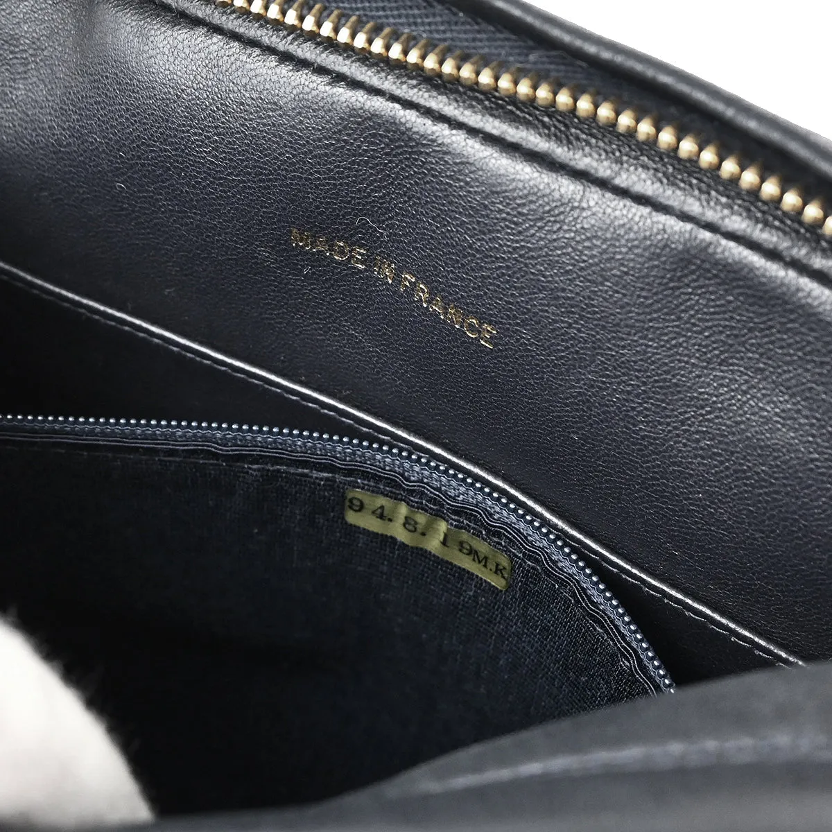 Chanel 1991-1994 Navy Lambskin Camera Bag Small