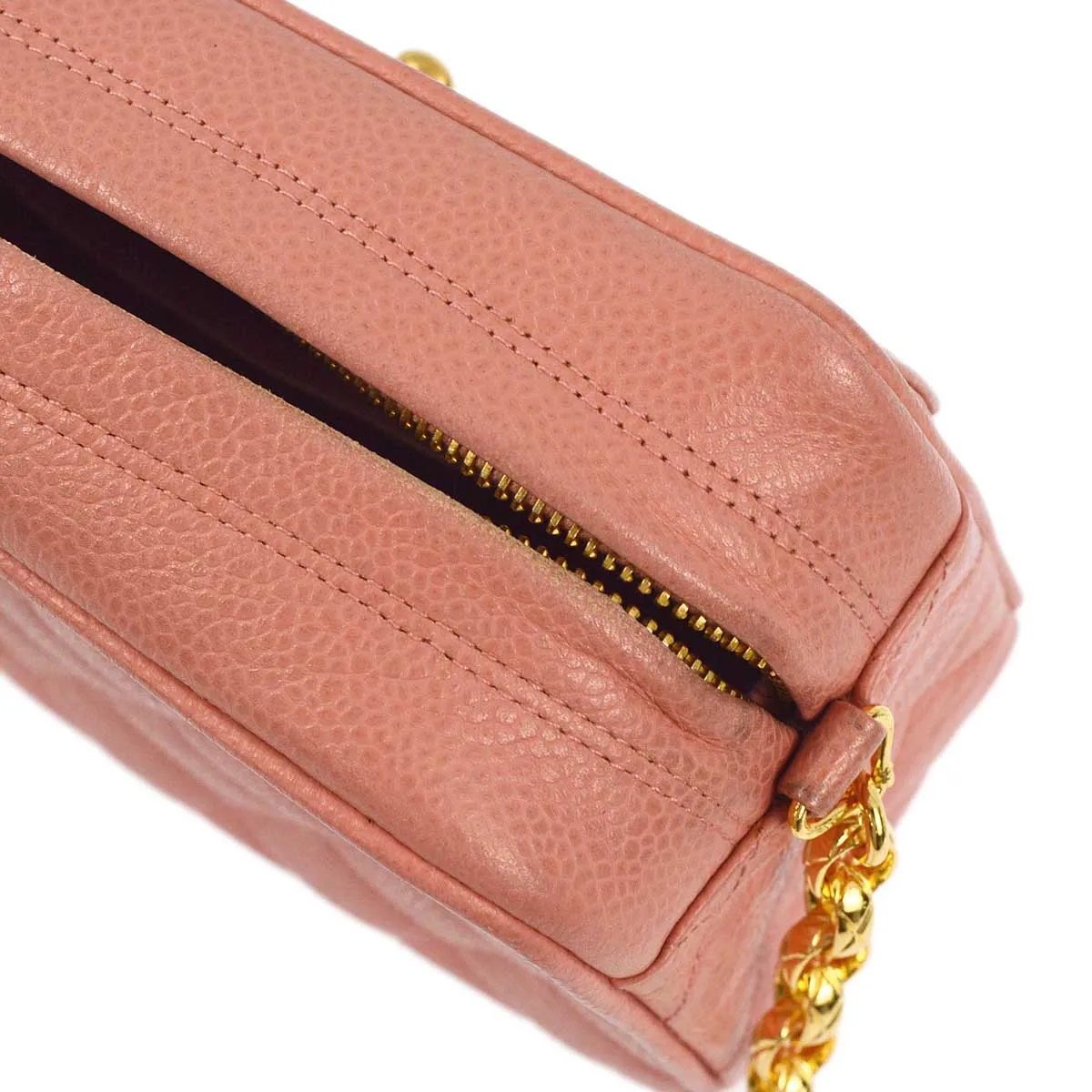 Chanel 1991-1994 Pink Caviar Camera Bag Mini