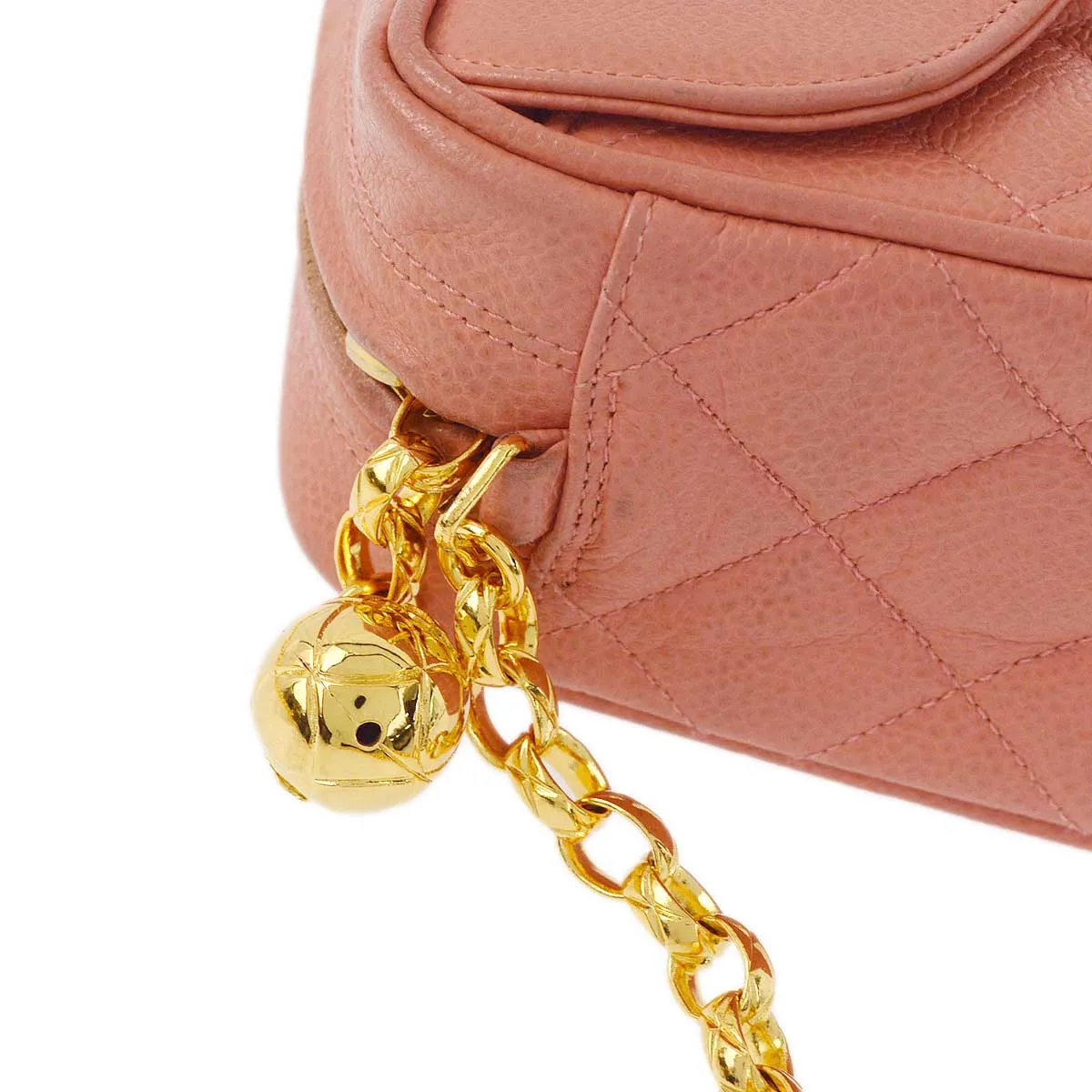 Chanel 1991-1994 Pink Caviar Camera Bag Mini