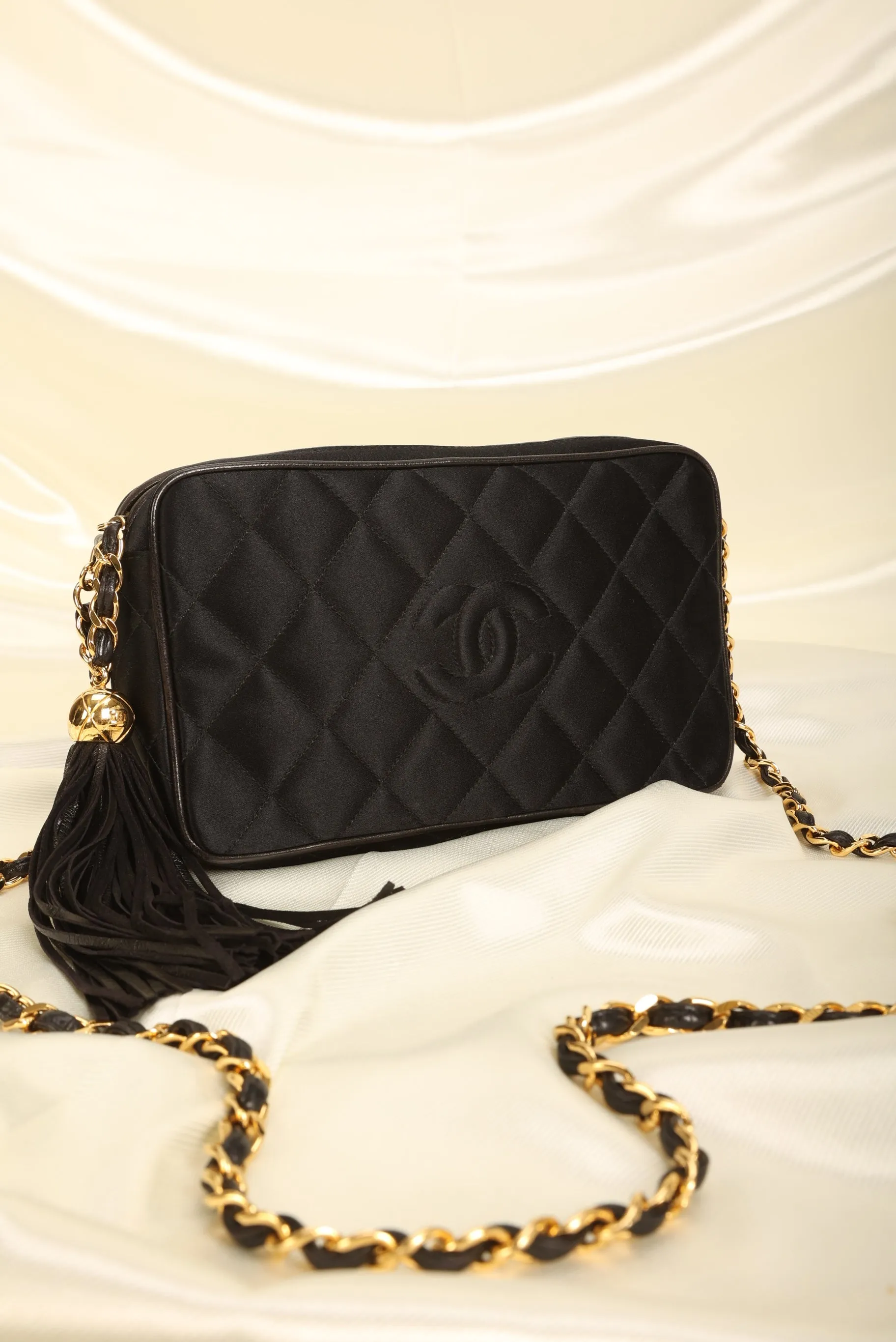 Chanel Satin Timeless Camera Bag