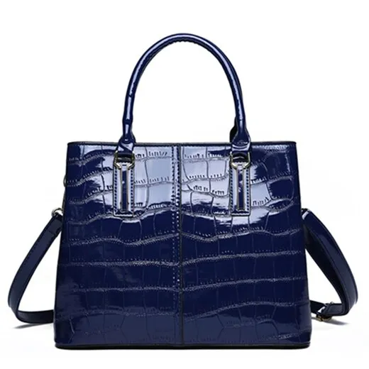 Christmas Gift Fashion 3 Sets Women Handbags 2020 High Quality Patent Leather Women Luxury Brands Tote Ladies Shoulder Messenger Bag Clutch