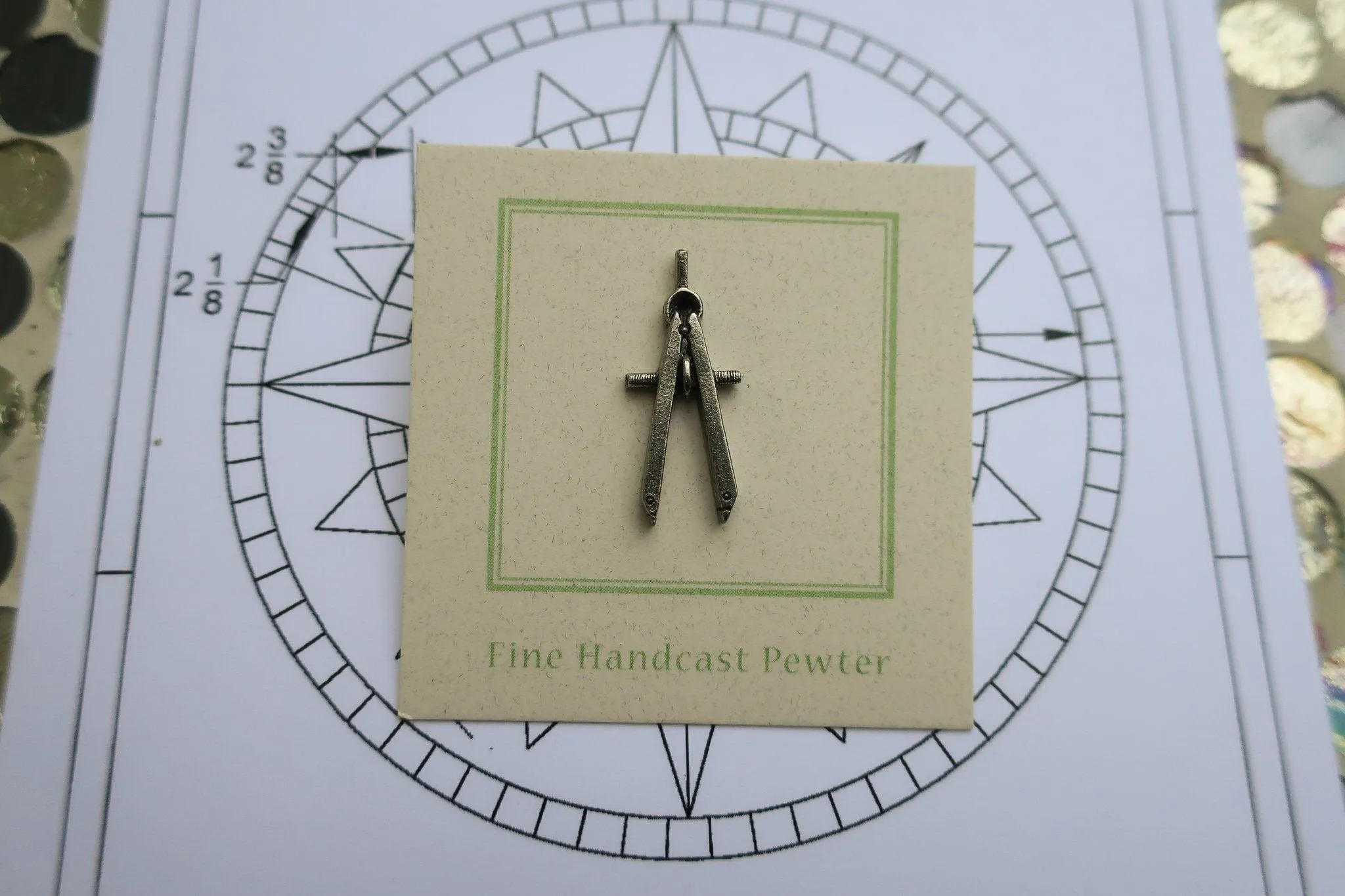 Engineering Compass Lapel Pin