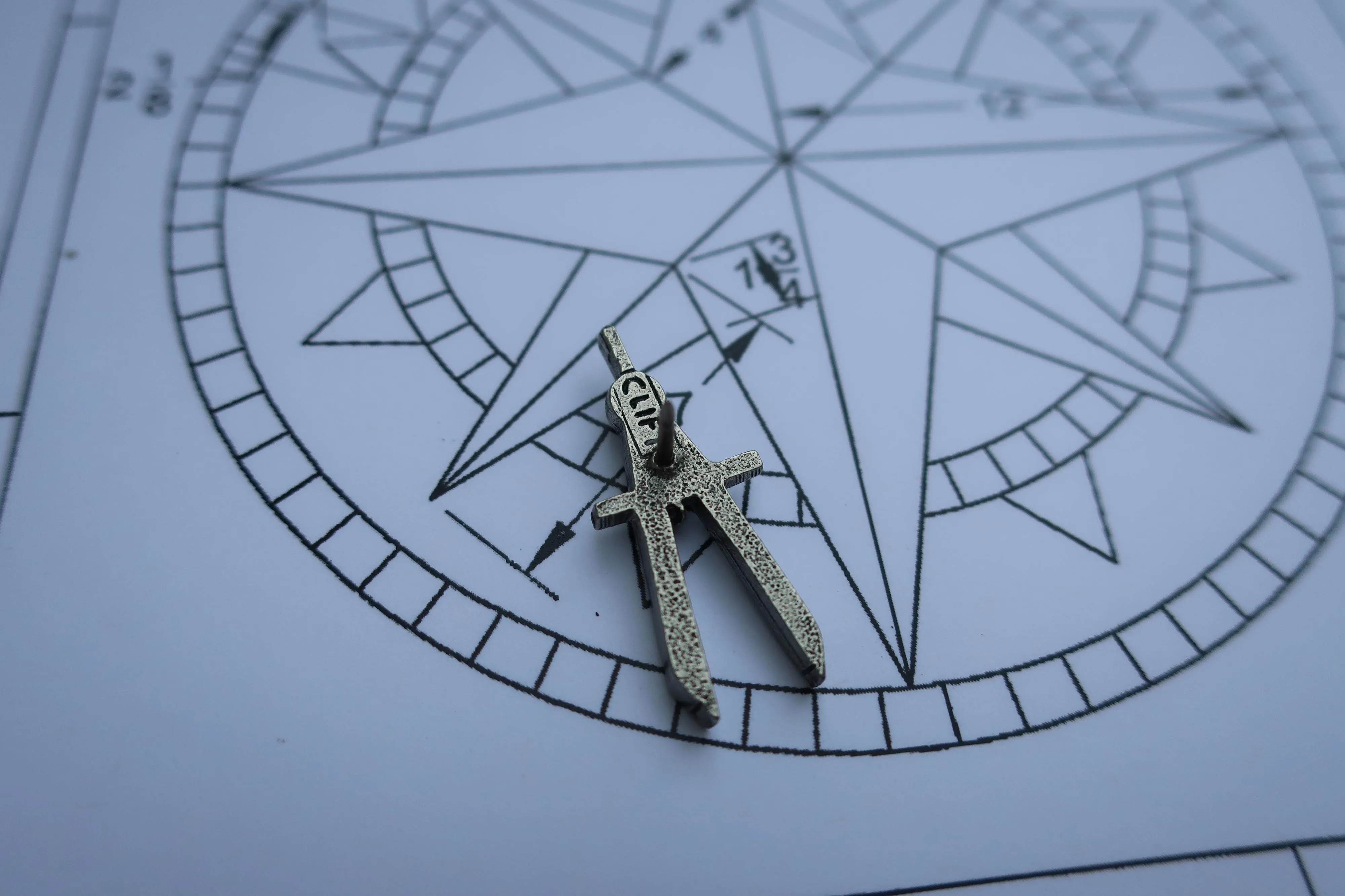 Engineering Compass Lapel Pin