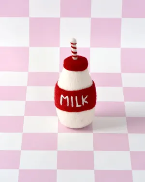Felt Santa's Milk Bottle - Tara Treasures