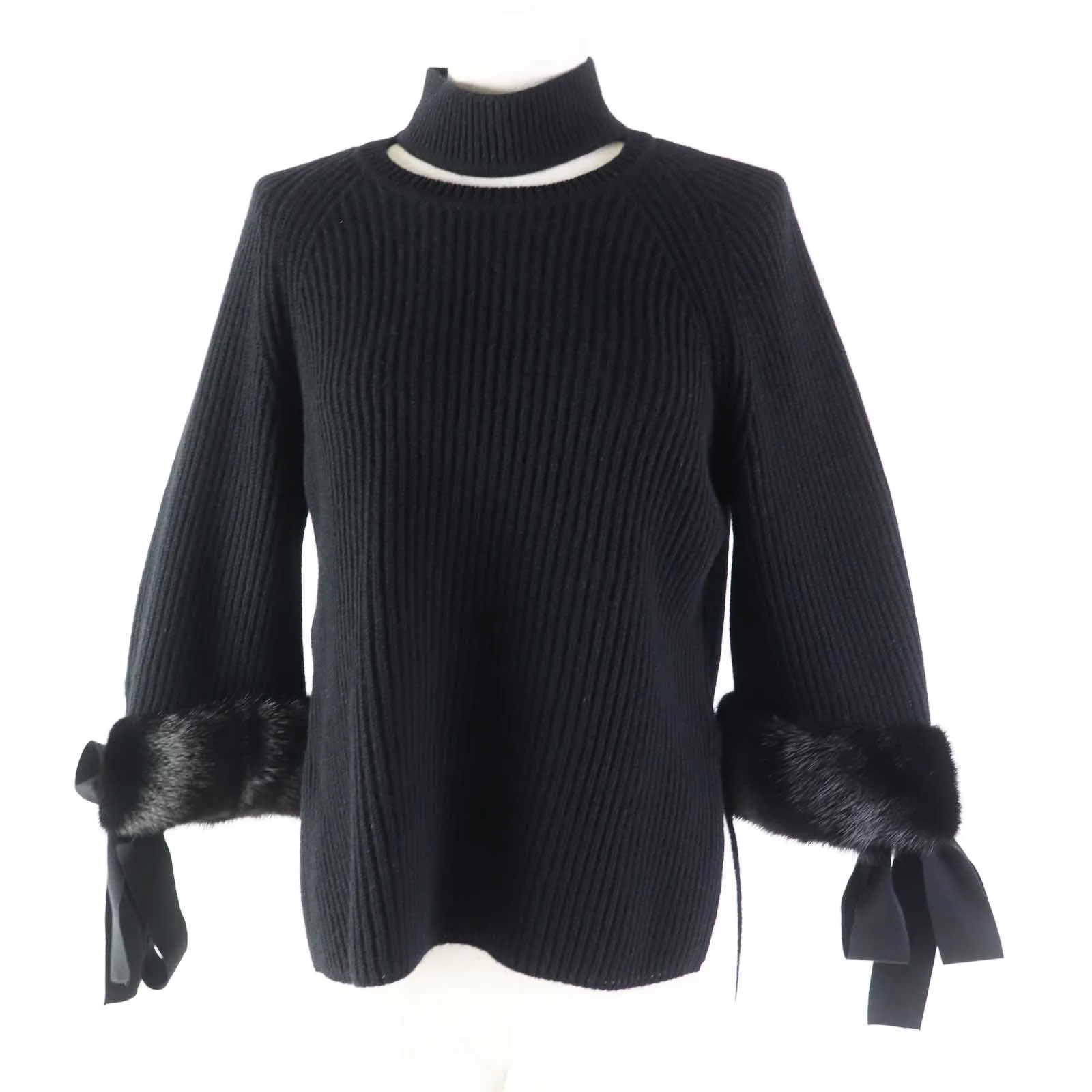 FENDI knit FZY545 cashmere black 36