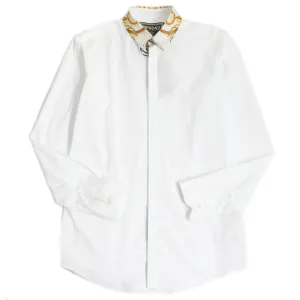 FENDI Long sleeve shirt FS1001 cotton white 40
