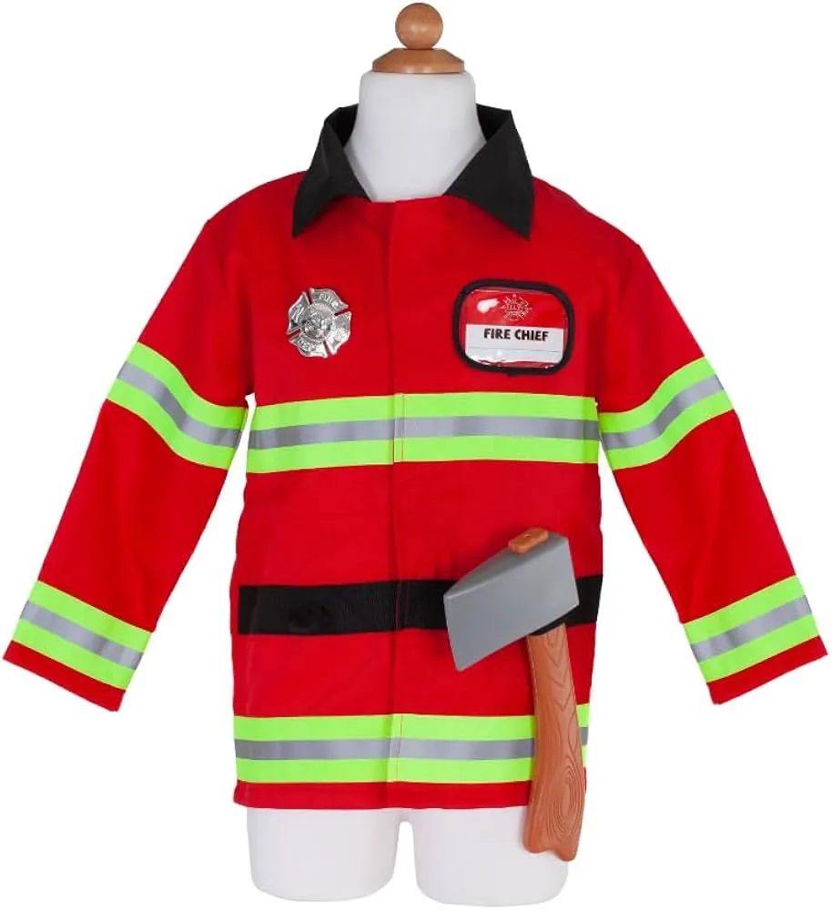 Firefighter with accesories