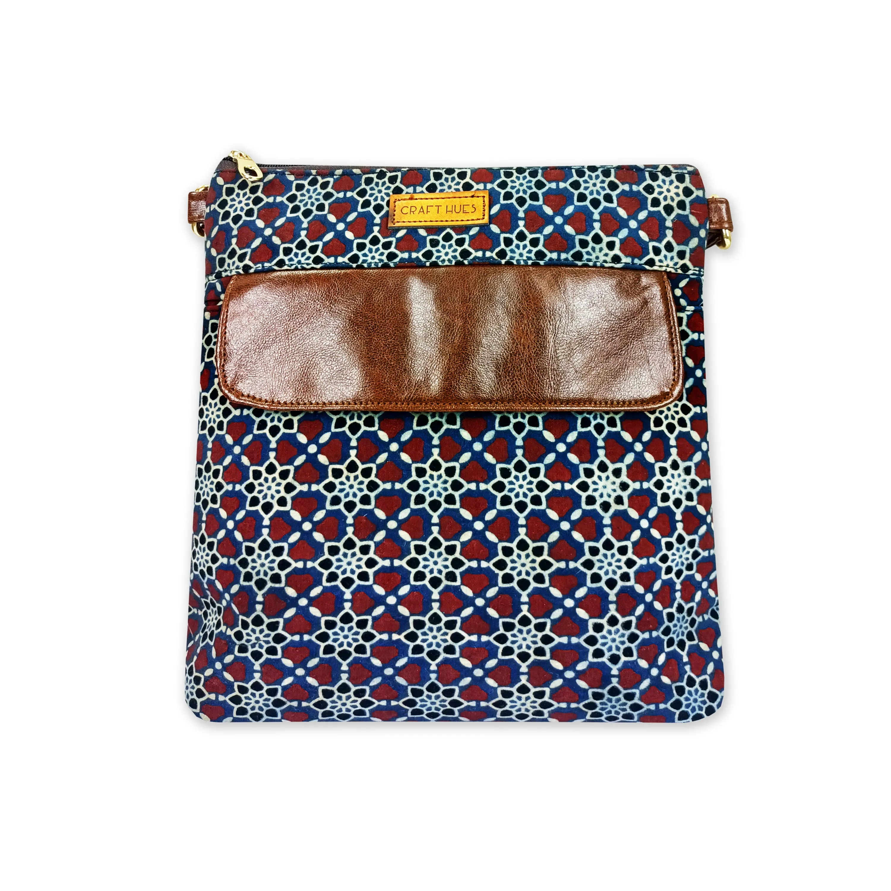 Floral Jaal Messenger Bag