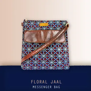 Floral Jaal Messenger Bag
