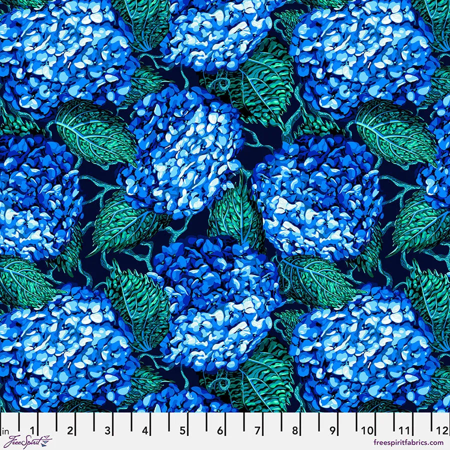 Florescence - Hydrangea Hedgerow Large Delphinium by Sam Wilde for Free Spirit