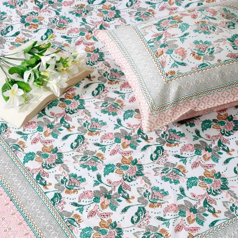Folklore Chic Floral Bedsheet