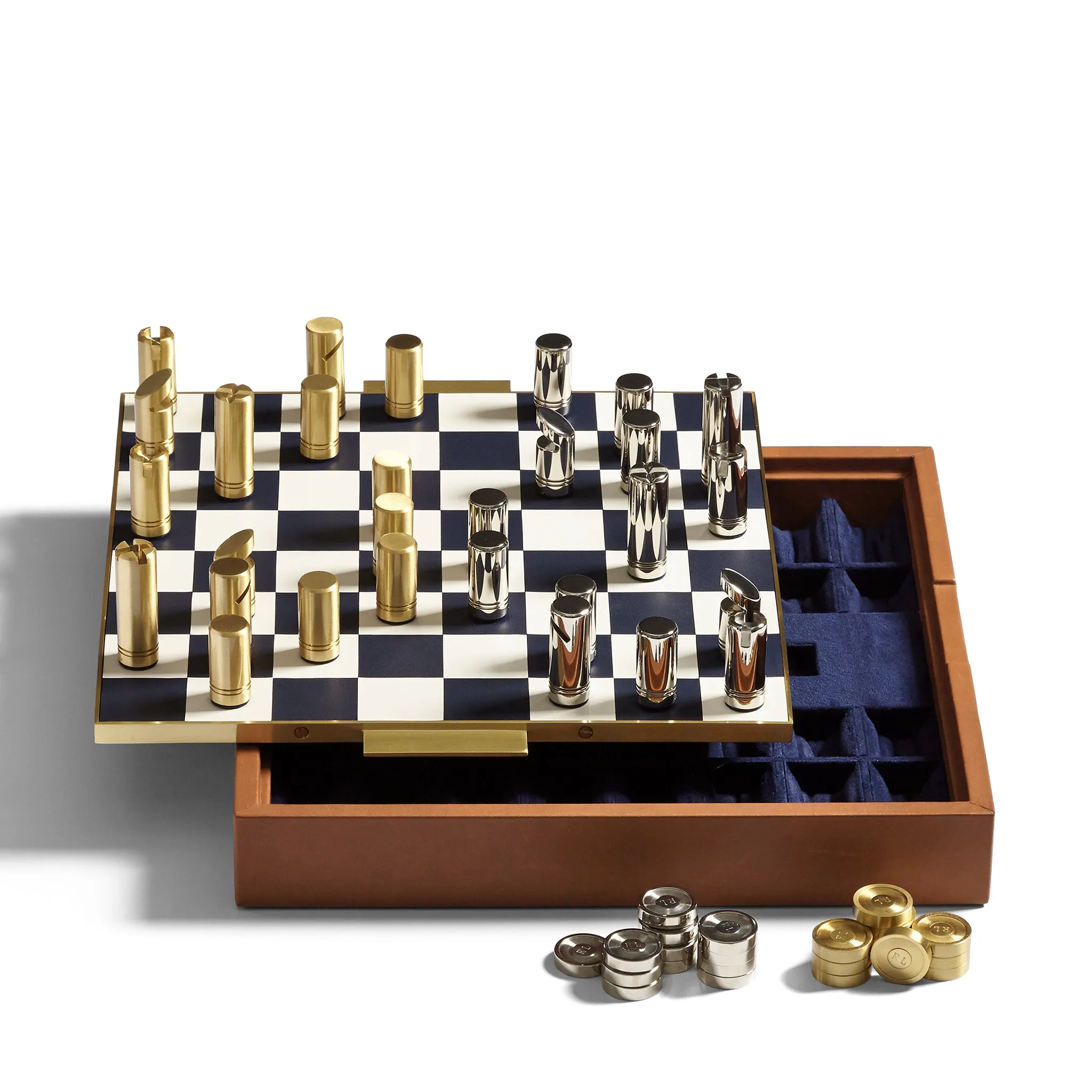 FOWLER CHESSBOARD MULTI LEATHER COLOR