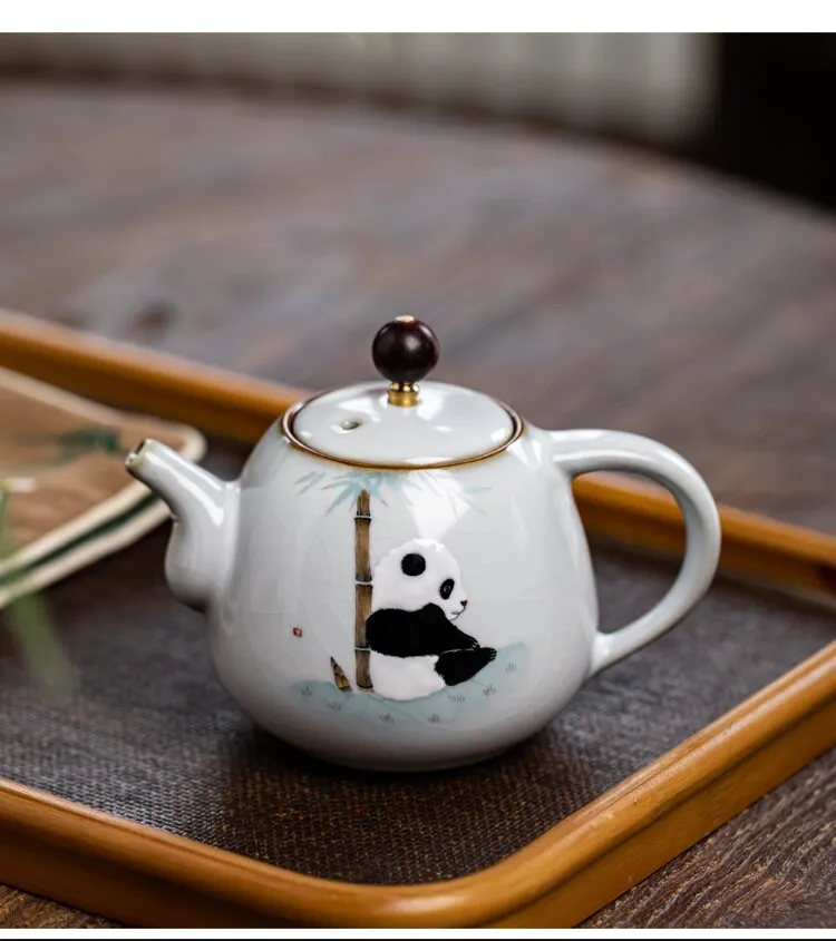 Gohobi Hand-painted Panda Teapot