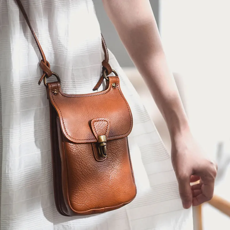 Handmade Crossbody Bag For Women Mini Retro Shopping Phone Bag