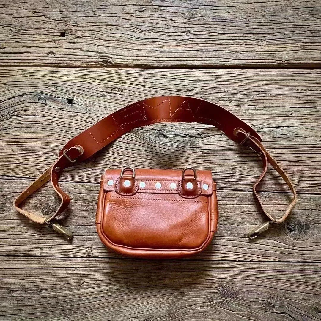 Handmade custom messenger bag