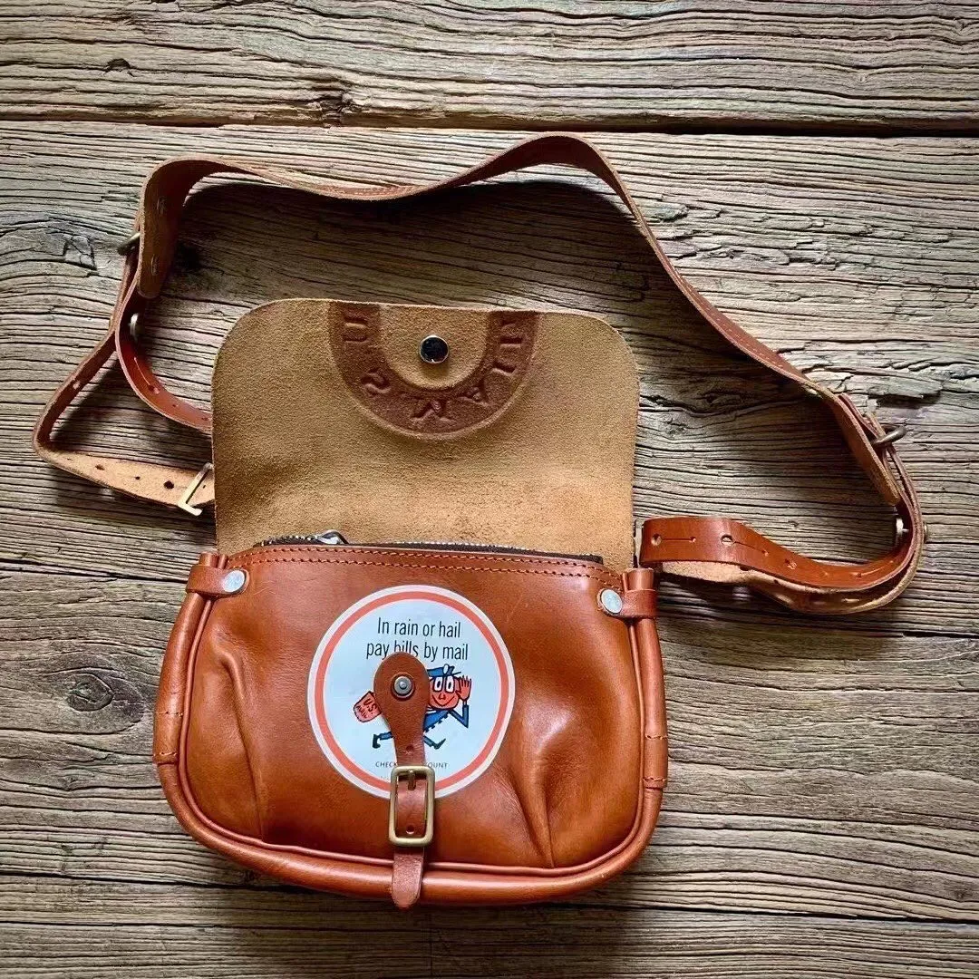 Handmade custom messenger bag