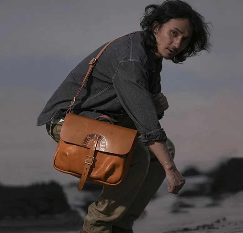 Handmade custom messenger bag