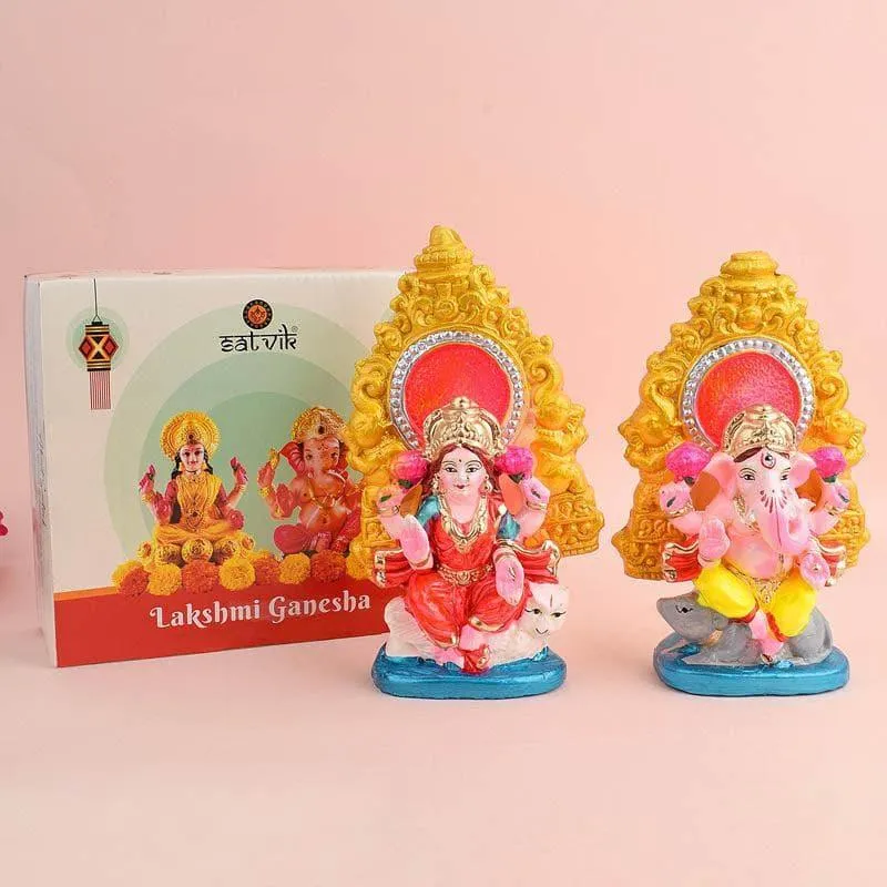 Harmony Lakshmi Ganesha Idol Set