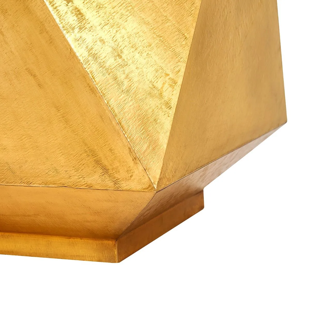 Hedron Side Table / Light Antique
