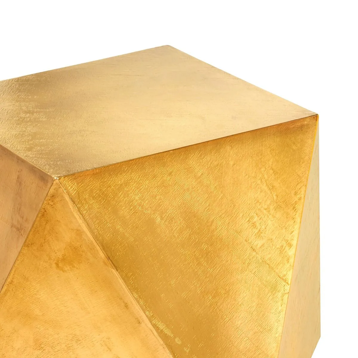Hedron Side Table / Light Antique