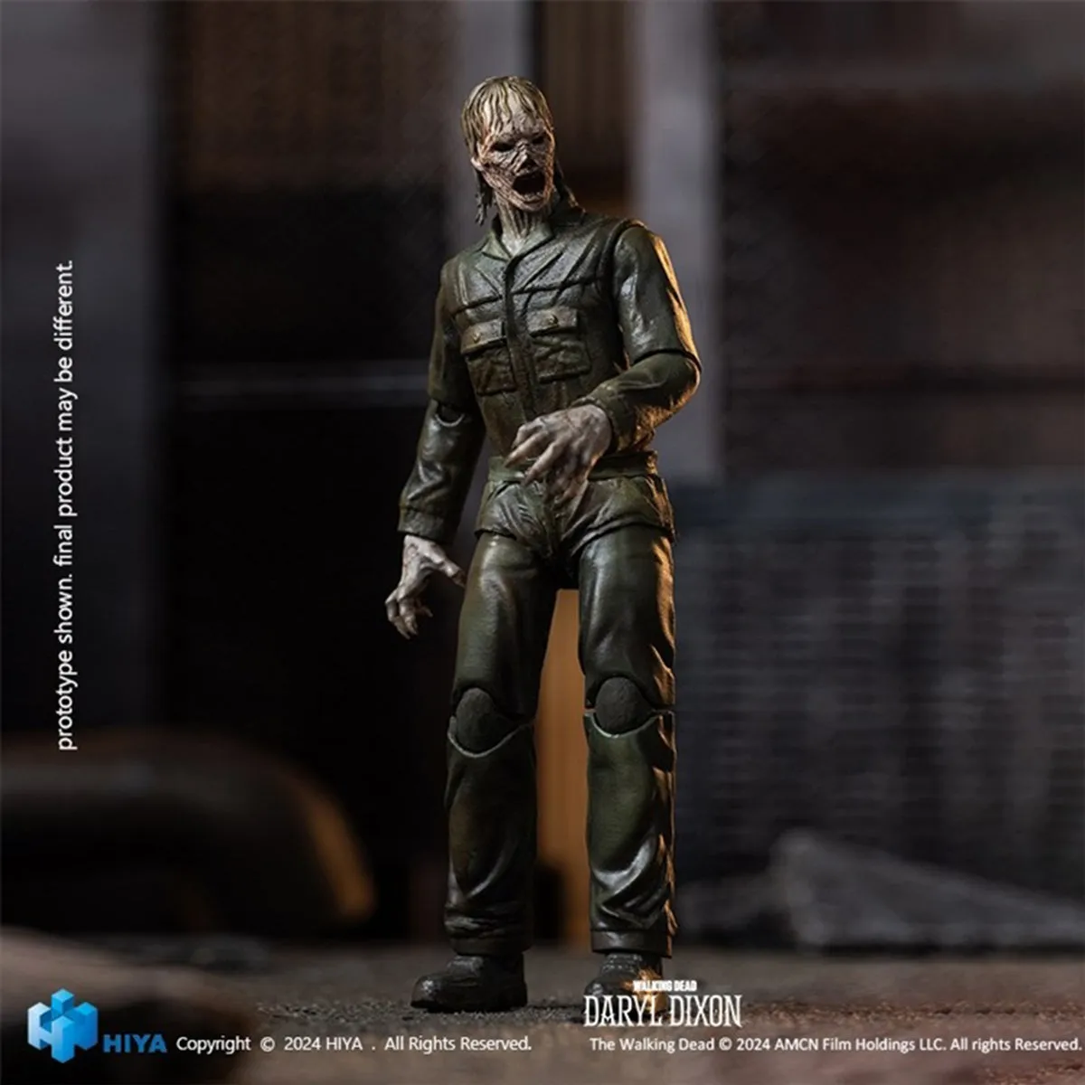 HiPlay HIYA Exquisite Mini Series, Daryl Dixon Black-eyed Walker, 4 Inch Action Figure Full Set