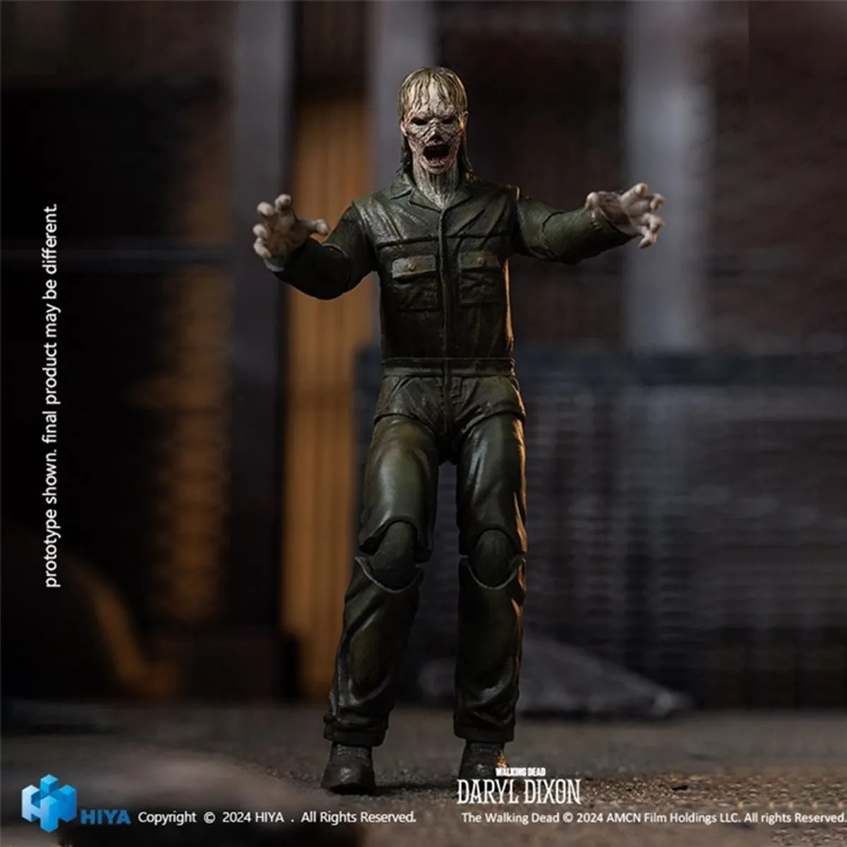 HiPlay HIYA Exquisite Mini Series, Daryl Dixon Black-eyed Walker, 4 Inch Action Figure Full Set