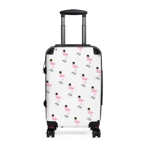 Hockey Playing Flamingos Suitcase