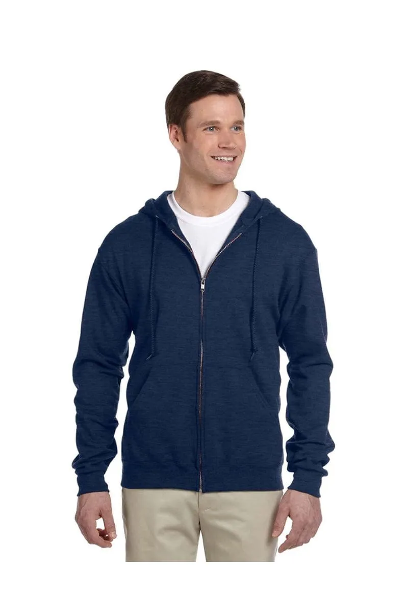 Jerzees 993: Adult 8 oz. NuBlend(r) Fleece Full-Zip Hood, Basic Colors