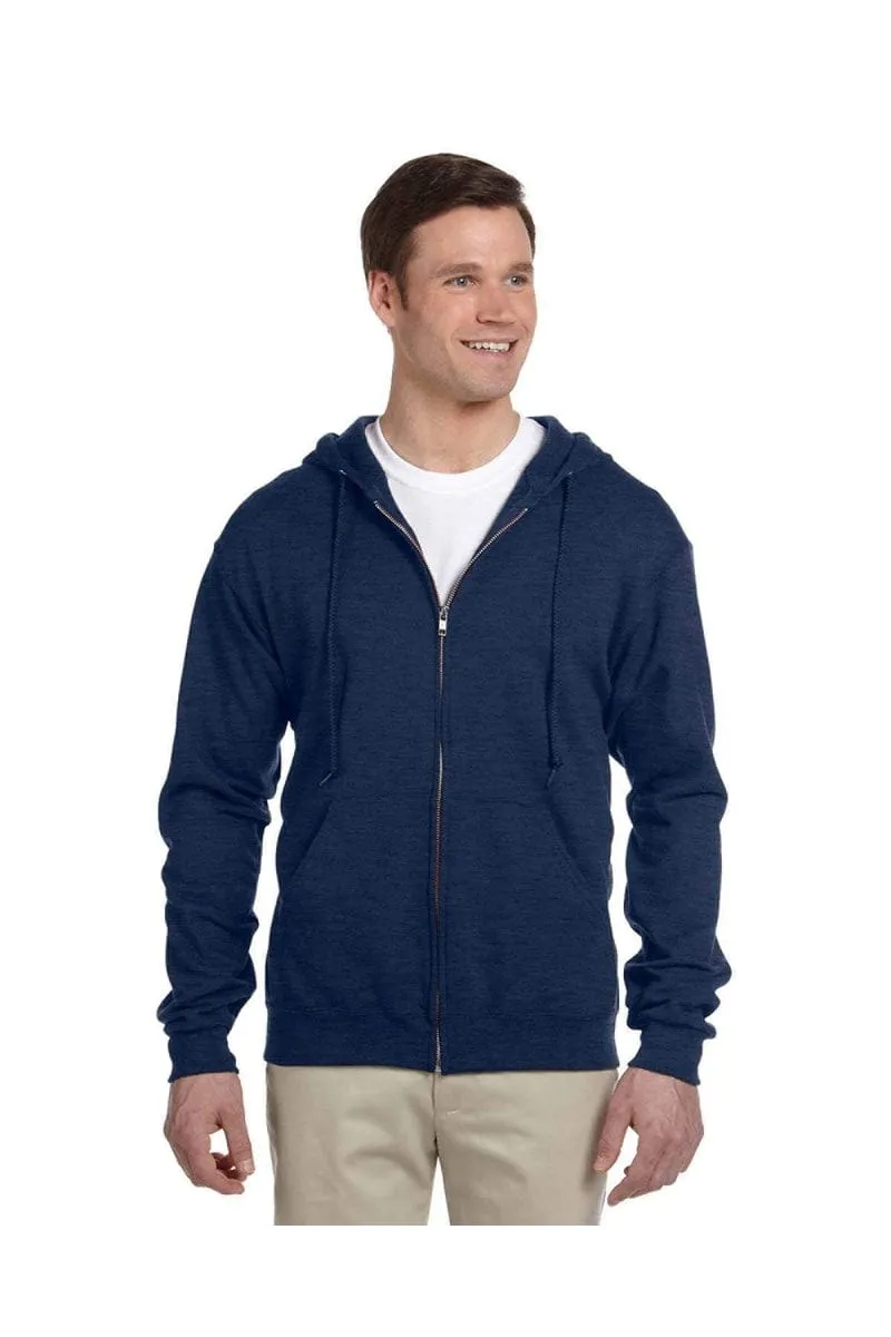 Jerzees 993: Adult 8 oz. NuBlend(r) Fleece Full-Zip Hood, Basic Colors