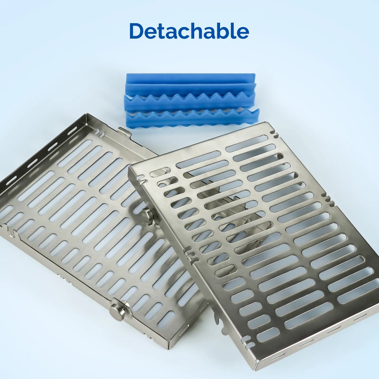 JMU Dental Autoclave Sterilization Cassette with Safety Lock Stainless Steel