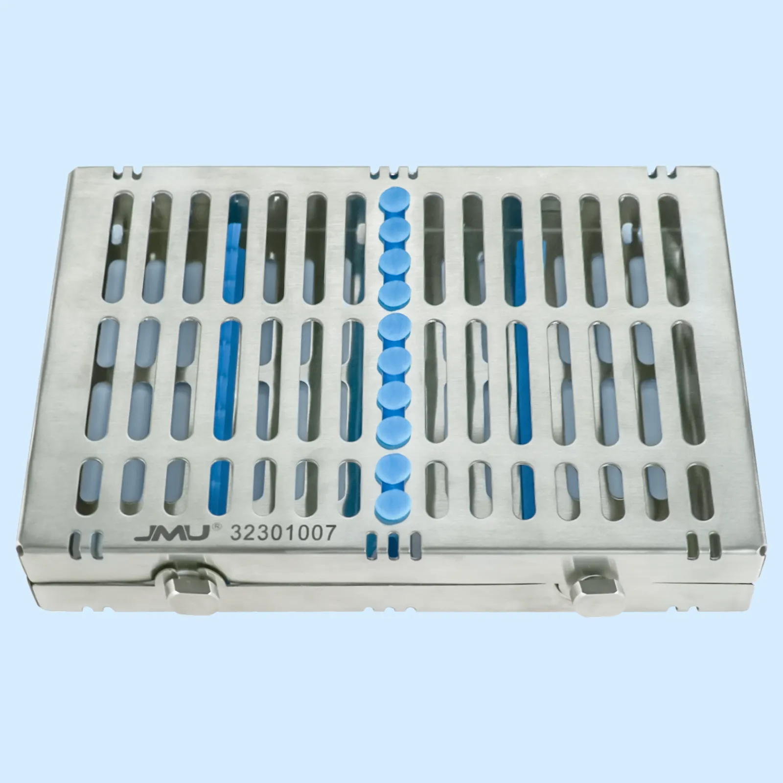 JMU Dental Autoclave Sterilization Cassette with Safety Lock Stainless Steel