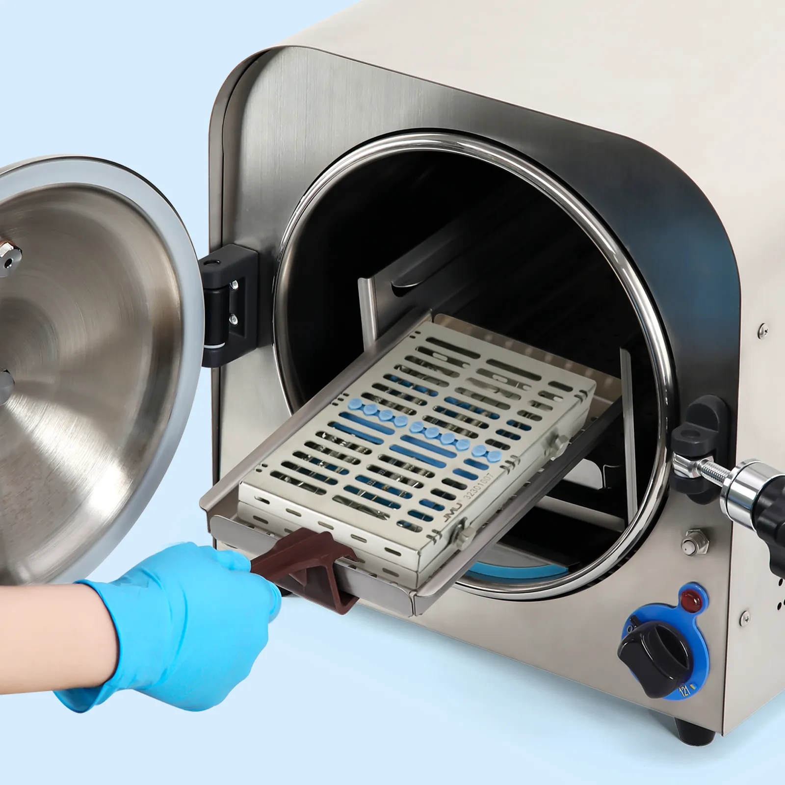 JMU Dental Autoclave Sterilization Cassette with Safety Lock Stainless Steel