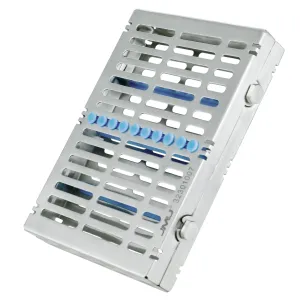 JMU Dental Autoclave Sterilization Cassette with Safety Lock Stainless Steel