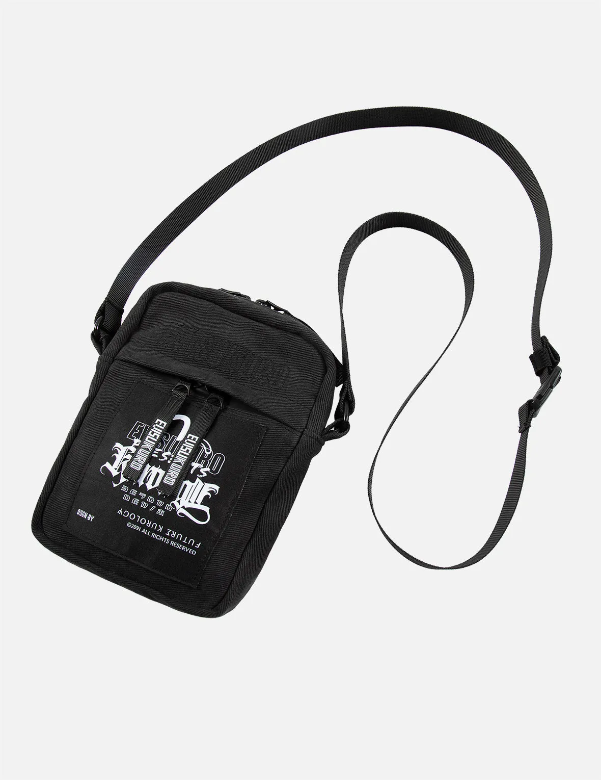 Kamon Print Messenger Bag