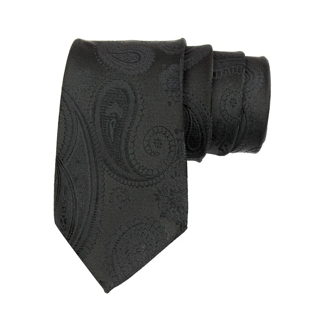 Kavove The Royal Paisley Black Necktie