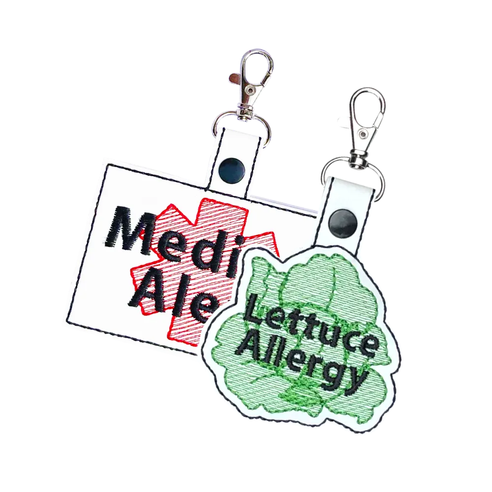 Lettuce Allergy & Large Medical Alert Bundle