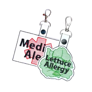 Lettuce Allergy & Large Medical Alert Bundle