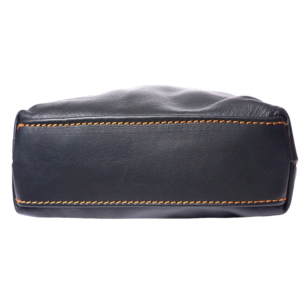 Mia GM leather unisex cross body bag