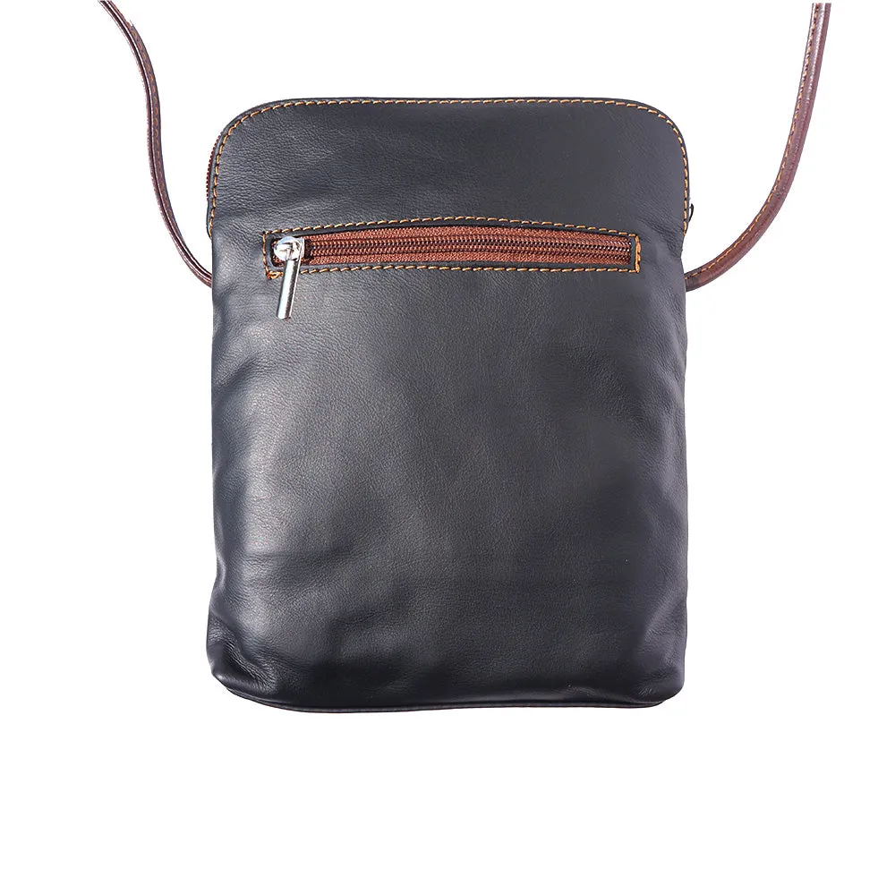 Mia GM leather unisex cross body bag